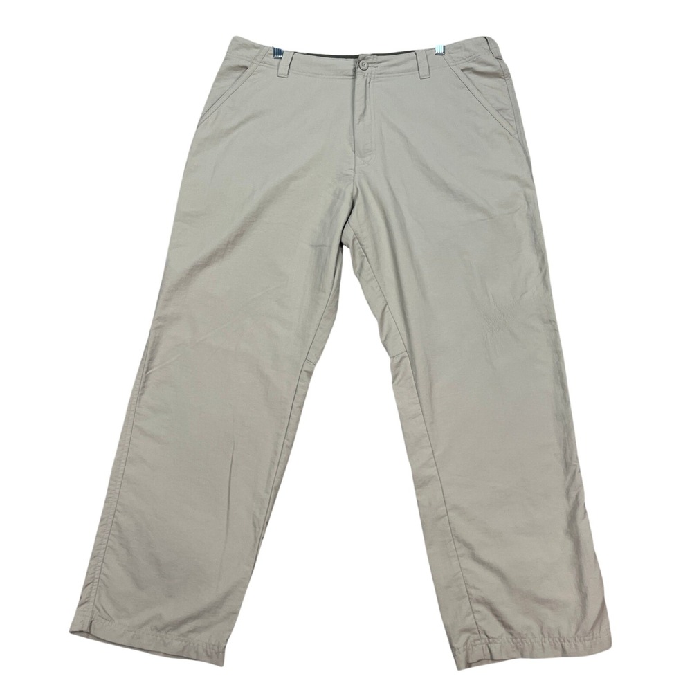 Royal Robbins Mens Hiking Travel‎ Pants 38x30 Beige Relaxed Nylon